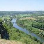 Domme, la Dordogne, vue du belvédaire