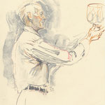 Jim Ede dessin de Jane Adams, his granddaughter
