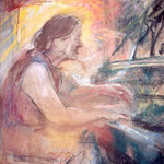 Dessin de Jane Adams, représentant Vera Moore.