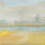 L'Aloue peint par Winifred Nicholson. Maison de Vera Moore en Touraine (France)
