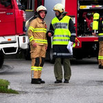 Die ersten Einweisungen durch Einsatzleiter OBI Georg Crepaz