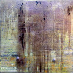 without title  painting on iron 100 cm x 100 cm 2013