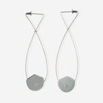 "ANONIMUS FISH n 5"  (right)  titanium, brass, silver, steel
