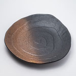 黒備前　N三角9.0皿