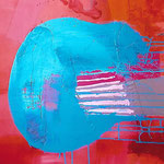 410 Gitarre, Acryl auf Leinwand, Ilse Leineweber, 80 x 100 cm