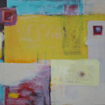 111 Gelbland,  Öl und Acryl auf Leinwand, Herta Reitz, 80 x 100 cm