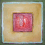 115 Karree L23,  Öl und Acryl auf Leinwand, Herta Reitz, 58 x 58 cm