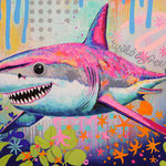"Hai" Mixed Media auf Leinwand, 70x100cm, 680 €, Silke Timpe