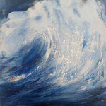 "Wellenreiter"Acryl auf Leinwand, 70x50 cm, 450 €, Gitta Junge 