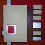 335 Chip 2, Acryl auf Leinwand, Herta Reitz, 100 x 100 cm