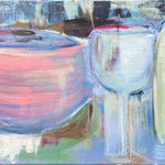 414 Pottery III, Acryl auf Leinwand, Barbara Ziegert, 40 x 120 cm