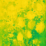 310 Nachtkerzen, Acryl auf Leinwand, Ilse Leineweber, 100 x 50 cm