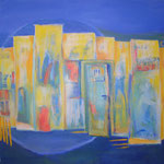 099 La Porte, Acryl auf Leinwand, Brigitte Reich, 120 x 120 cm