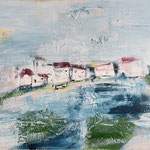 376 Landschaft, Acryl auf Leinwand, Gitta Junge, 50 x 70 cm