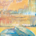 373 Herbstlaub, Acryl auf Leinwand, Brigitte Reich, 50 x 50 cm