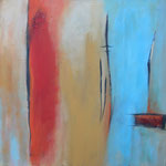  214 Wo ist das Meer I, Öl und Acryl auf Leinwand, Herta Reitz, 60 x 60 cm