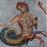 "Römermosaik" Acryl auf Leinwand, 70x70 cm, 750 €, Christine Neumann