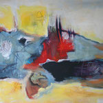 106 Freiheit I,  Öl und Acryl auf Leinwand, Herta Reitz, 58 x 76 cm
