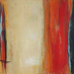 018 Silence, Öl und Acryl auf Leinwand, Herta Reitz, 70 x 100 cm
