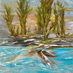 "Schmelzwasser" Acryl auf Leinwand, 70x50 cm, 700 €, Norbert Kröger