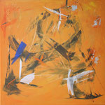 171 Ohne Titel, Acryl auf Leinwand, Ingrid Stolzenberg, 80 x 80 cm