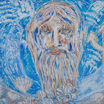 "Neptun" Acryl auf Leinwand, 70x100 cm, 1.650 €, Gudrun Voigt