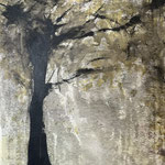 435 Apfelbaum im Winter, Acryl auf Leinwand, 60 x 50 cm, Shuhwa Wang
