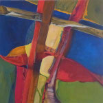 003 IV Abstraktionen, Acryl auf Leinwand, Brigitte Reich, 60 x 60 cm