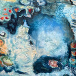 "Da möcht ich tauchen" Öl und Acryl auf Leinwand, 70x100 cm, 1.250 €, Herta M. Reitz