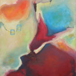 038 Unterwegs III, Öl und Acryl auf Leinwand, Herta Reitz, 100 x 80 cm