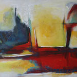 045, Freiheit I, Öl und Acryl auf Leinwand, Herta Reitz, 58 x 76 cm