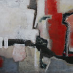 275 1818, Öl und Acryl auf Leinwand, Herta Reitz, 90 x 140 cm