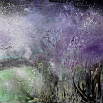 012 Mistery Tree,  Acryl auf Leinwand, Elsa von Blanc, 70 x 100 cm
