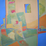 101 Le Printemps, Acryl auf Leinwand, Brigitte Reich, 120 x 120 cm