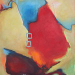 036 Unterwegs I, Öl und Acryl auf Leinwand, Herta Reitz, 100 x 80 cm
