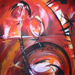 264 Miracle, Acryl auf Leinwand,  Karin Lesser-Köck, 80 x 80 cm