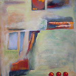 017 Auf dem Weg, Acryl auf Leinwand, Herta Reitz, 90 x 70 cm