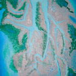 "Flussdelta" Acryl auf Leinwand, 70x50 cm, 450 €, Gabriele Gottron
