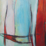 224 Wo ist das Meer?, Öl und Acryl auf Leinwand, Herta Reitz, 80 x 100 cm