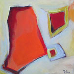 221 Segel im Wind I, Acryl auf Leinwand, Herta Reitz, 40 x 40 cm