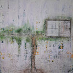 076 Ohne Titel, Acryl auf Leinwand, Marie-Luise Neugebauer, 60 x 60 cm