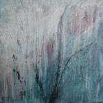 333 Am Feldrand, Acryl auf Leinwand, Elsa von Blanc, 80 x 80 cm