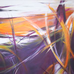 126 Wirbelwind, Acryl auf Leinwand,  Karin Lesser-Köck, 80 x 100 cm