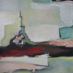 044 1812, Öl und Acryl auf Leinwand, Herta Reitz, 100 x 80 cm