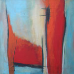 119 Es war einmal II,  Öl und Acryl auf Leinwand, Herta Reitz, 58 x 58 cm