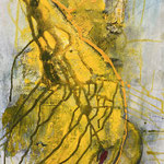 399 Alles Gelb 1, Acryl auf Leinwand, Marie-Luise Neugebauer, 70 x 50 cm
