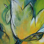 266 Springtime, Acryl auf Leinwand,  Karin Lesser-Köck, 50 x 50 cm