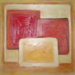 279 Karree M 16, Acryl auf Leinwand, Herta Reitz, 50 x 50 cm