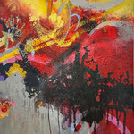 244 Lustgarten, Acryl auf Leinwand, Wolf Pannitschka, 100 x 80 cm
