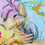 386 Verbunden, Acryl auf Leinwand, Nicole Wächtler und Michaela Heidlas-May, 120 x 80 cm